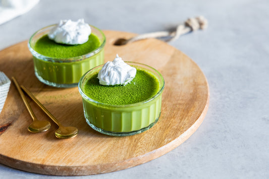 Matcha pudding