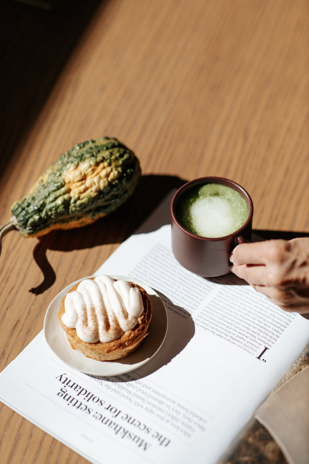 Pumpkin Spice Matcha Latte