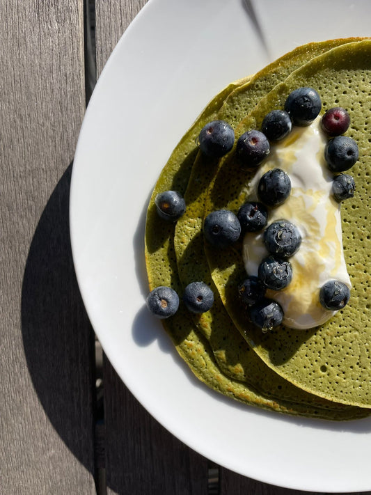 Matcha pancakes