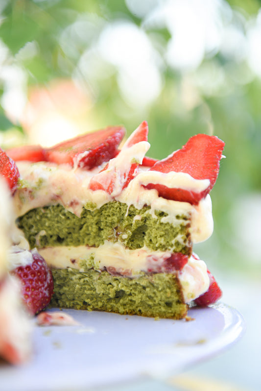 Matcha - white chocolate - strawberry delight