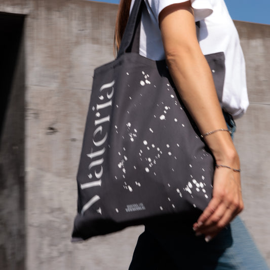 Anthracite grey tote-bag