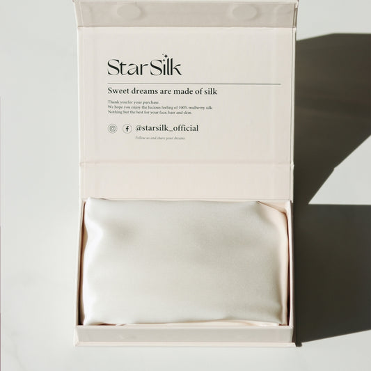 Silk Pillowcase / Twinkling White
